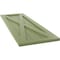 Ekena Millwork True Fit PVC Single X-Board Farmhouse Fixed Mount Shutters, Moss Green, 12W x 79H, PR TFP001FH12X079MG - alternate 14